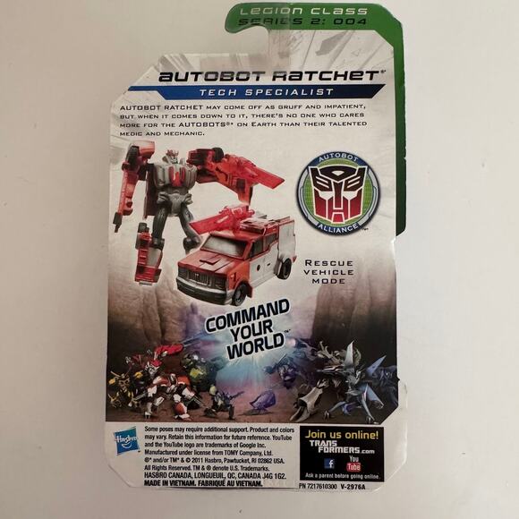 Transformers Prime Cyberverse Autobot Ratchet Figure Battle Blade 2011 Hasbro - Picture 2 of 3